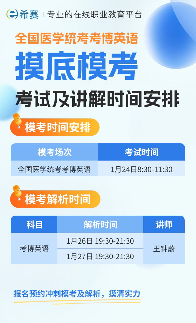 2026医学统考摸底模考