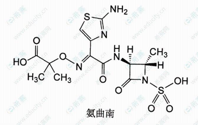 执业西药师考试高频知识点氨曲南