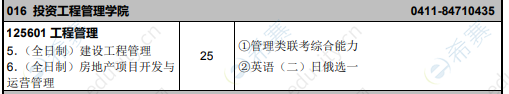 2021年东北财经大学投资工程管理学院MEM全日制招生目录.png