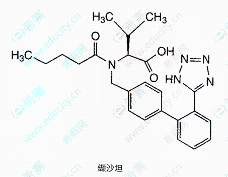 执业西药师结构之缬沙坦