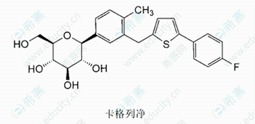 執業西藥師結構之卡格列淨