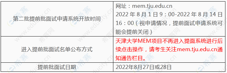 2023年天津大學MEM提前面試第二批時間安排.png