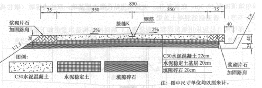 某施工單位承接了一段二級公路水泥混凝土路-希賽網