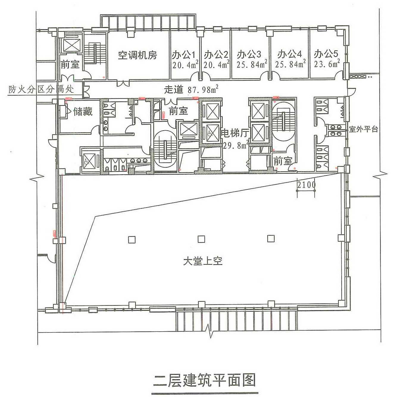 二层建筑平面图