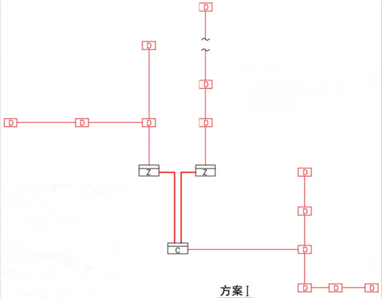 区域显示器(火灾显示盘)的设置（方案I）